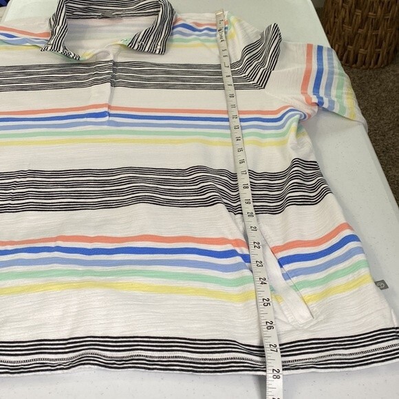 Talbots T by Talbots Striped Slub French Terry Pullover Sweater Top Long Sleeve - Picture 13 of 16